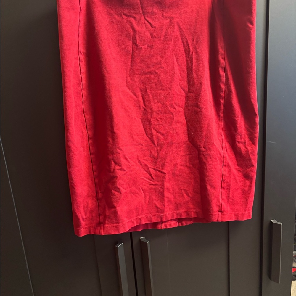 Attention Red Pencil Skirt